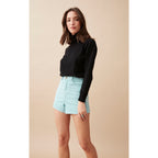 Pantalones y Bermudas Short Terciopelo Albert - Azur - Turquesa