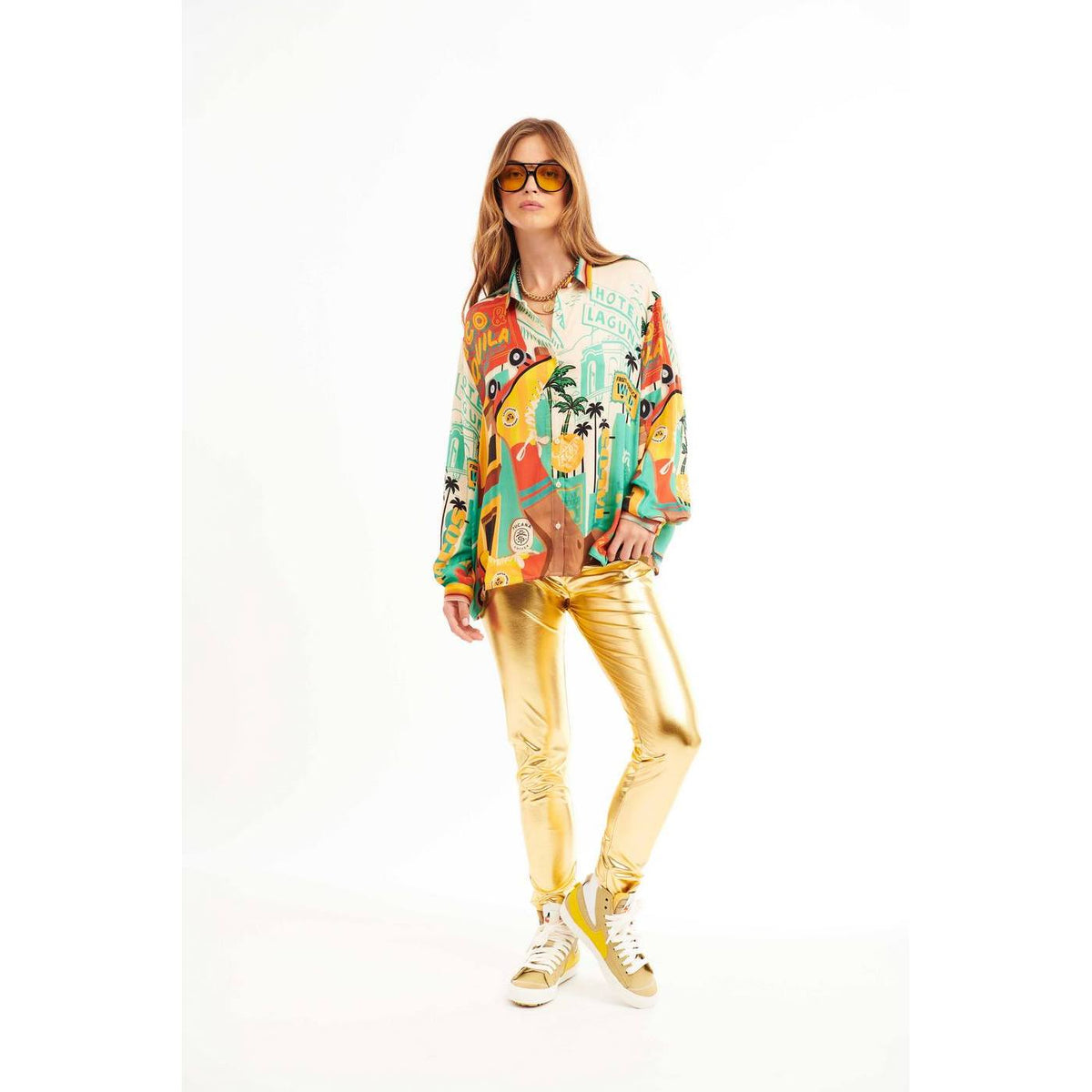 Bukser Flashdance Leggings - Guld
