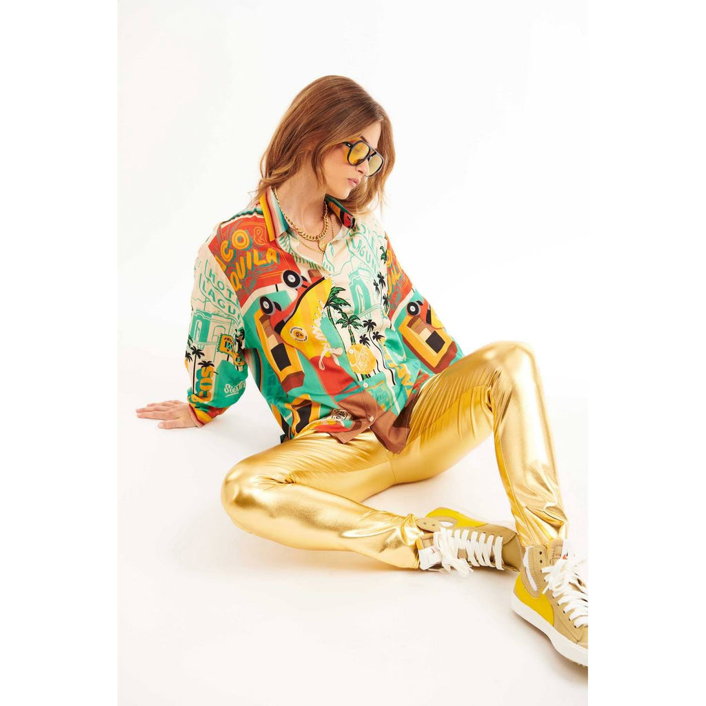 Bukser Flashdance Leggings - Guld