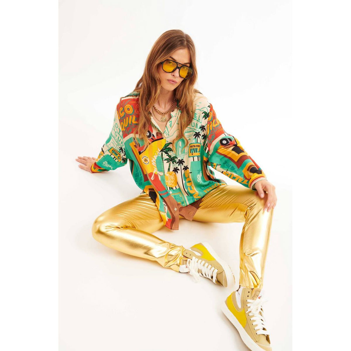 Bukser Flashdance Leggings - Guld