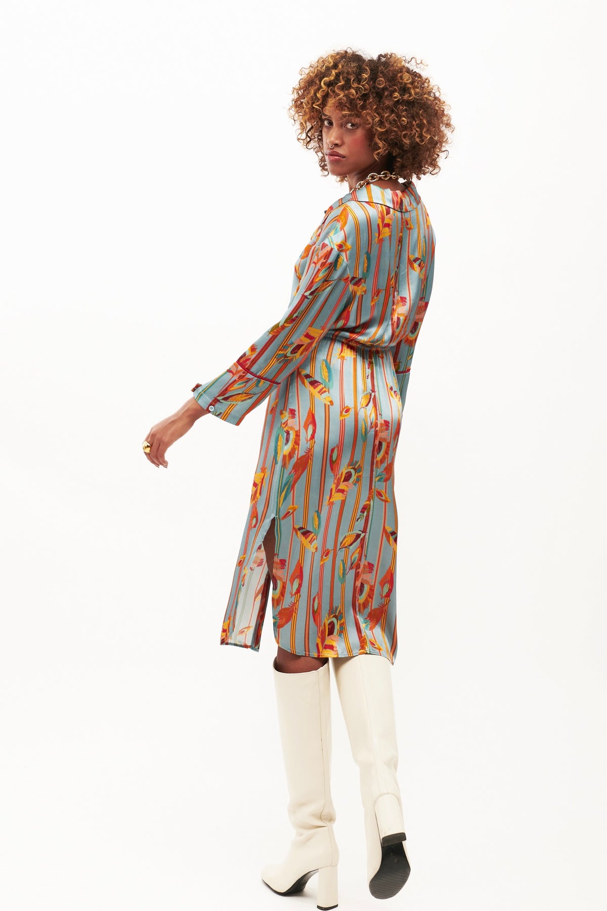 Blue Colibri Dress