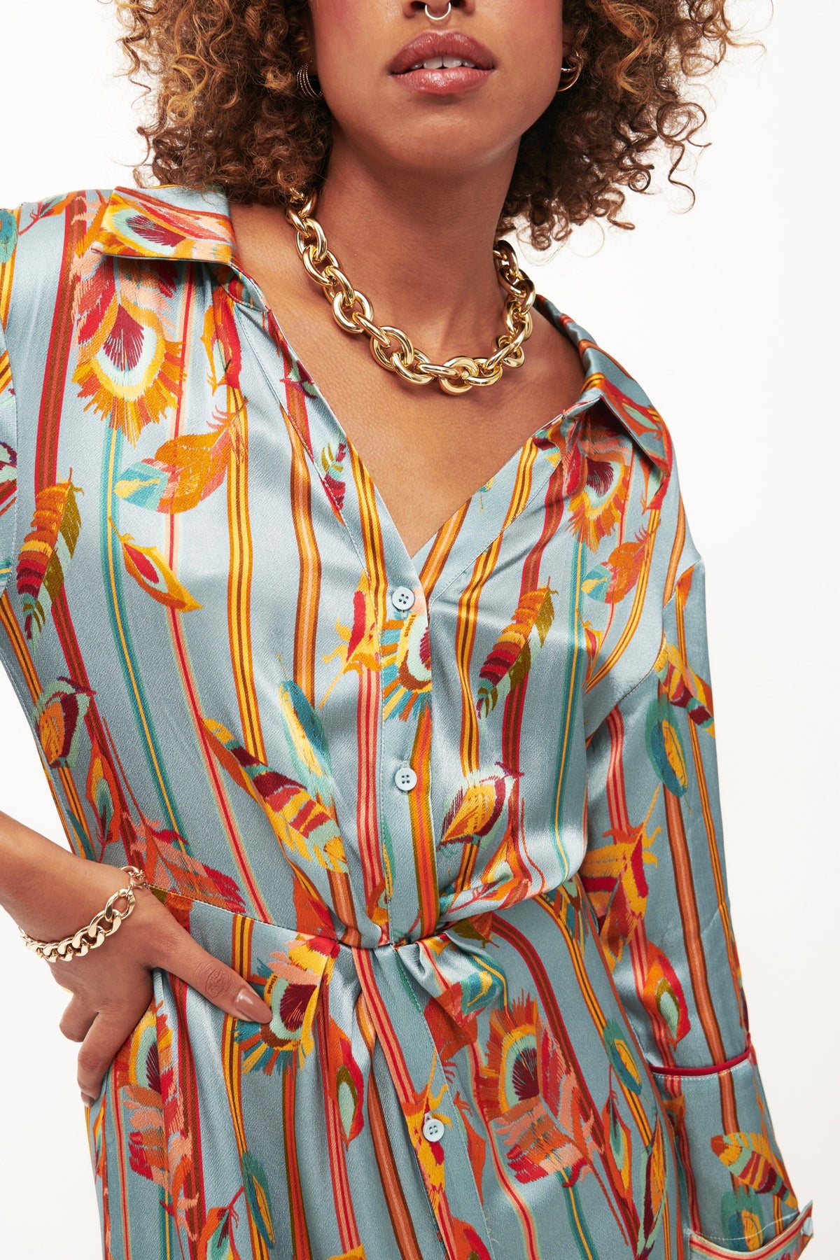 Blue Colibri Dress