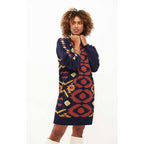 Kleider und Röcke Strickkleid Crissy – Navy – Marineblau