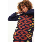 Kleider und Röcke Strickkleid Crissy – Navy – Marineblau