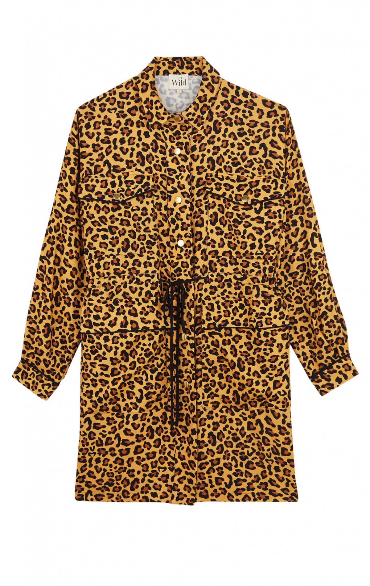 Robe Shirkan Leopard Marron