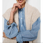 Chaqueta de Punto Larga Desiree - Capuchino