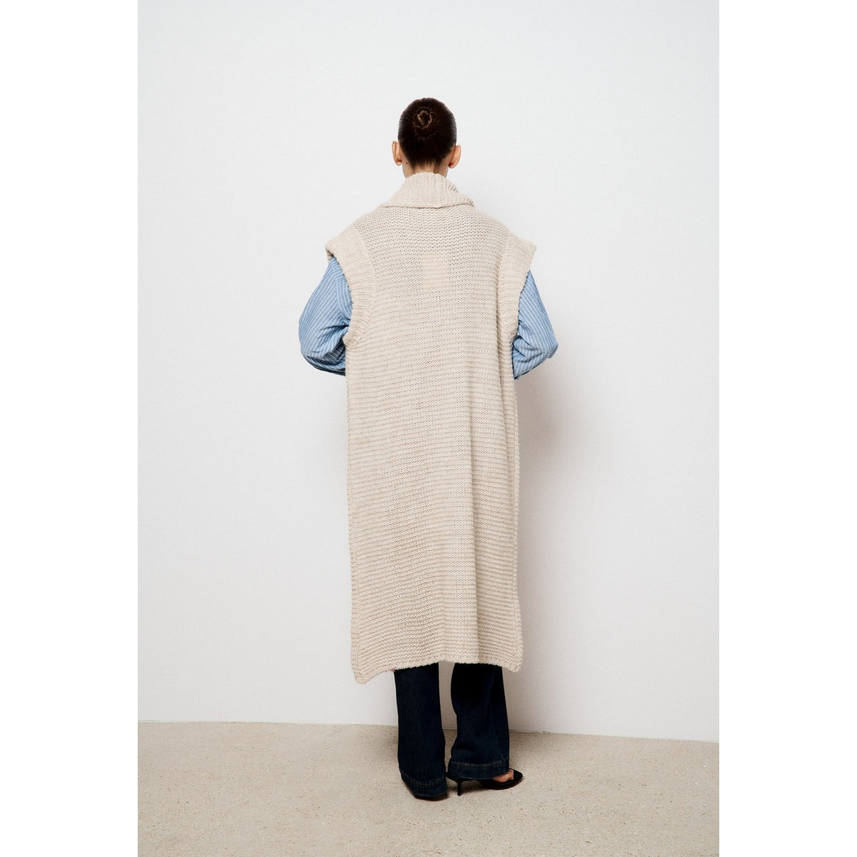 Chaqueta de Punto Larga Desiree - Capuchino