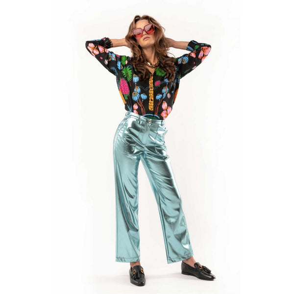 Pantalones y Bermudas Metalizado Charles - Azul