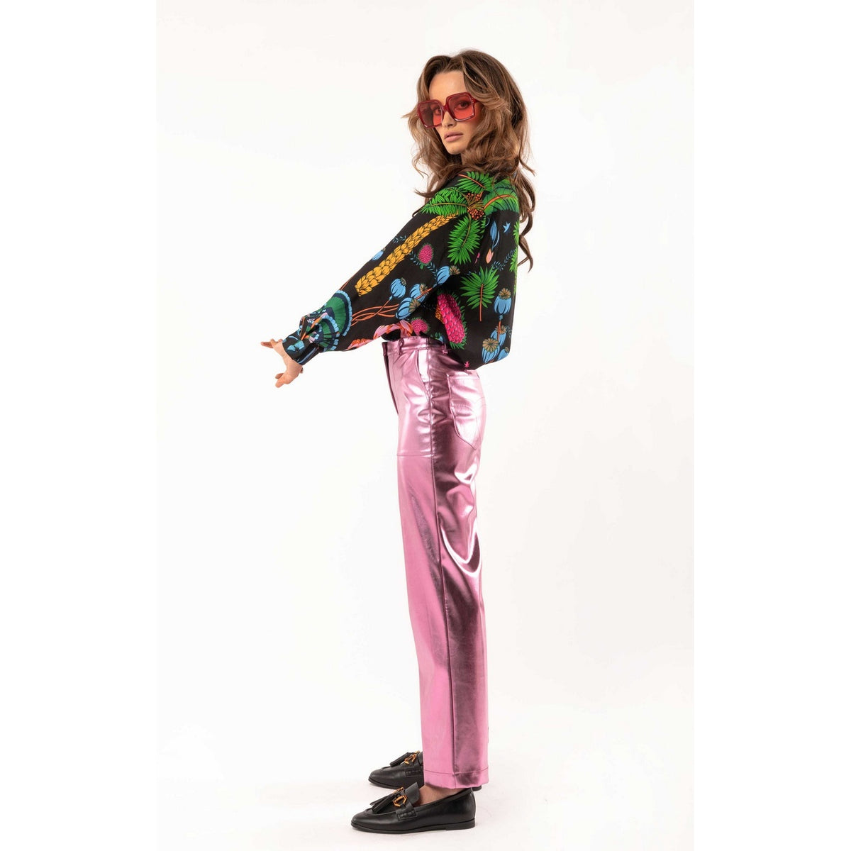 Pantalons et Shorts Métalisé Charles - Rose