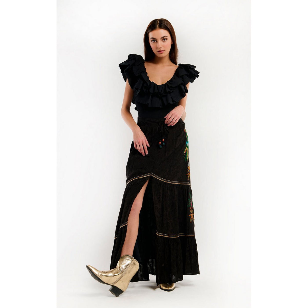 Abiti e Gonne Gonna Lunga Oxane - Nero