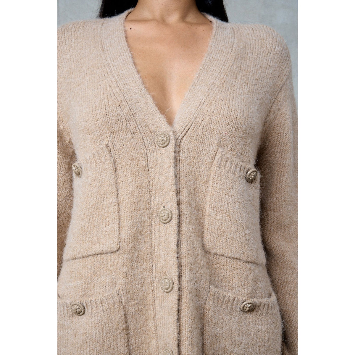 Vest met zakken Lliona - Zand