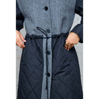 Giada Quilted Coat - Grey