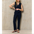 Straight-Cut Trousers Chlotilde - Night