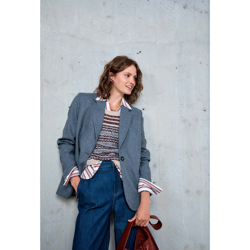 Chaqueta Recta Filippa - Gris