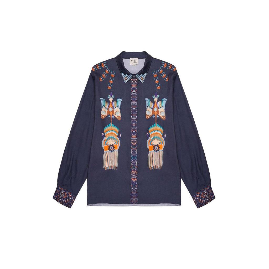Camisas Bonaventure Nouveau Western - Azul