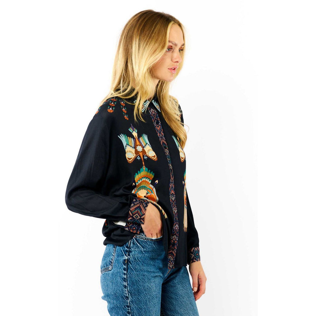 Camisas Bonaventure Nouveau Western - Azul