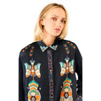 Camisas Bonaventure Nouveau Western - Azul