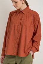 Oversize-Bluse Hesme - Karamell