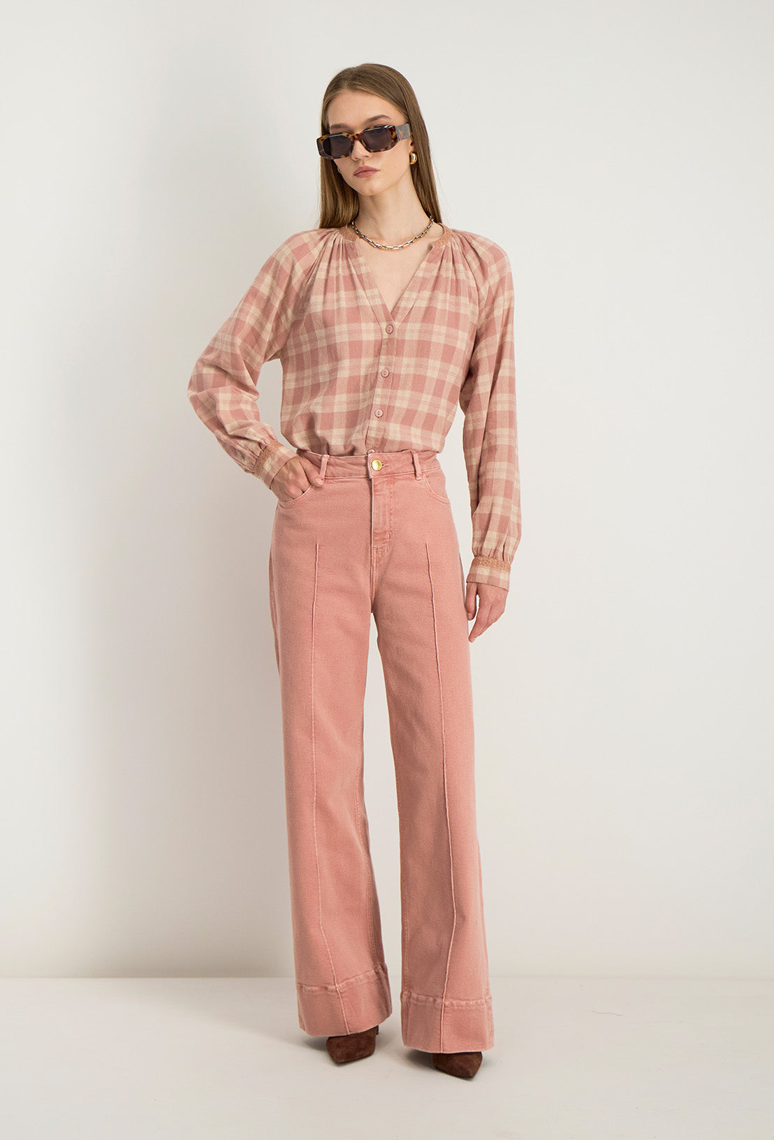 Camisa Ml Leilani - Rosa