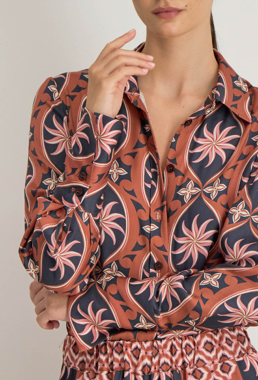 Overhemd met lange mouwen Nissa - Roze