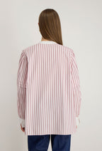 Chemise Col Mao Adelaide - Rose