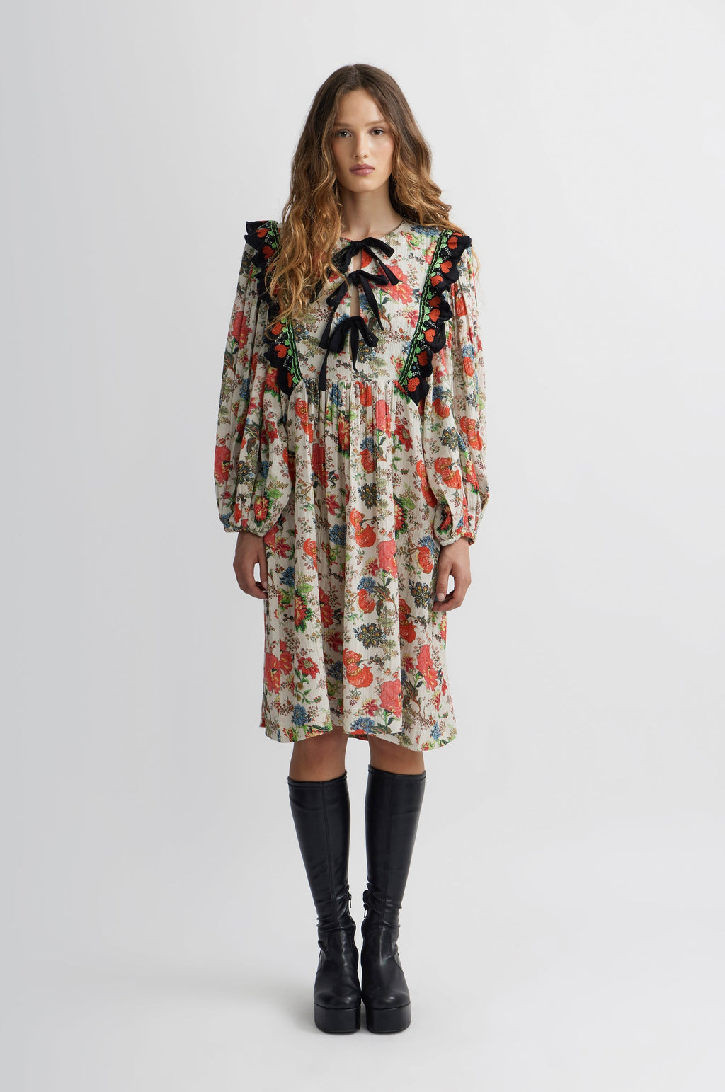Jouy Dress - Ecru