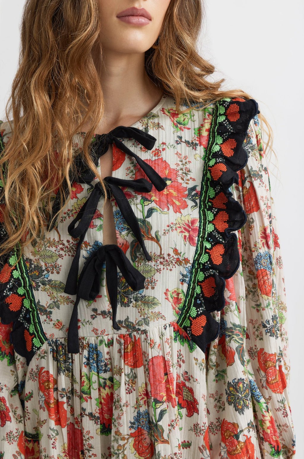 Jouy Dress - Ecru