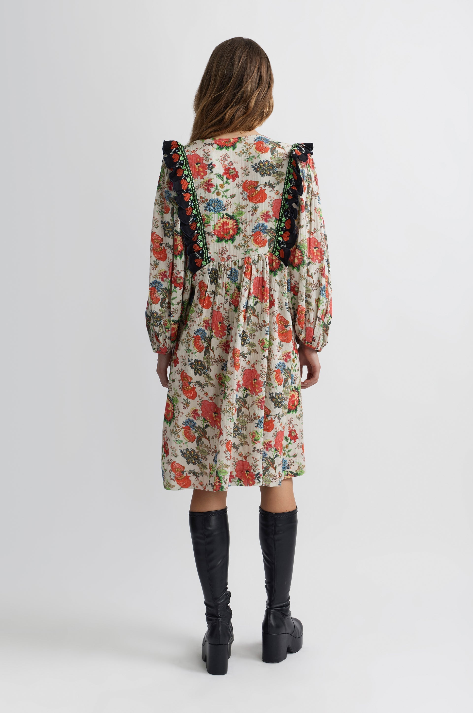 Jouy Dress - Ecru