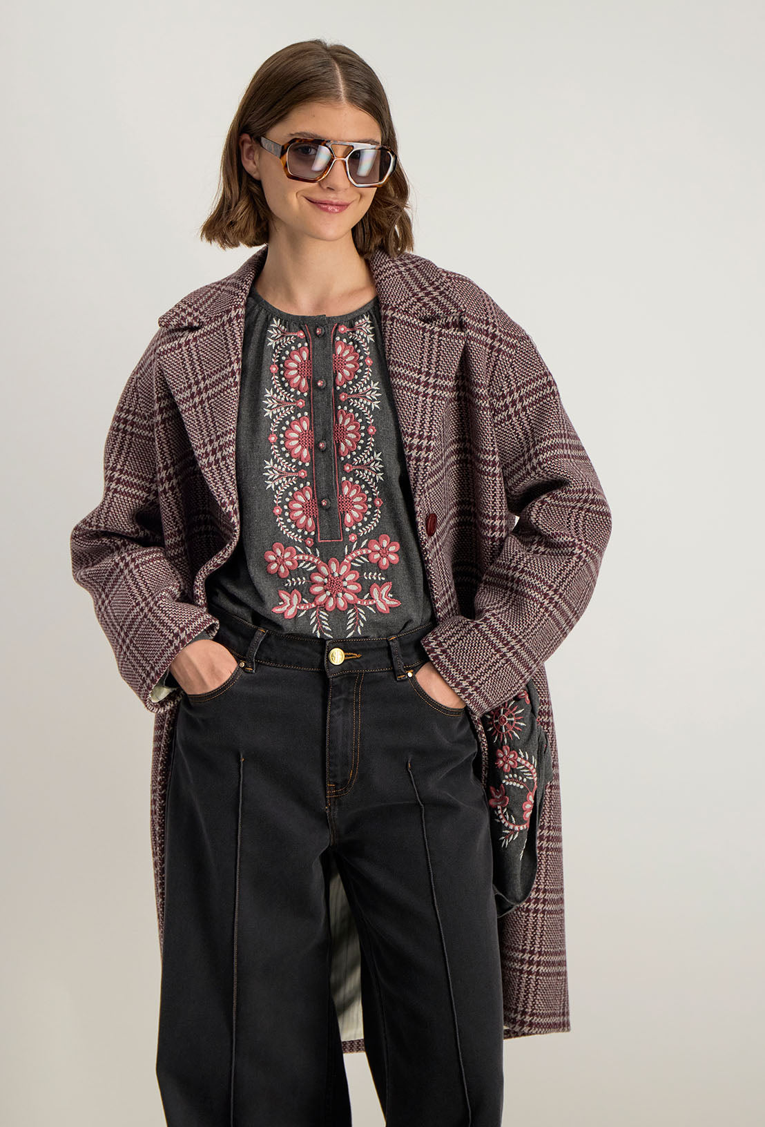 Manteau Genoux Leonce - Framboise