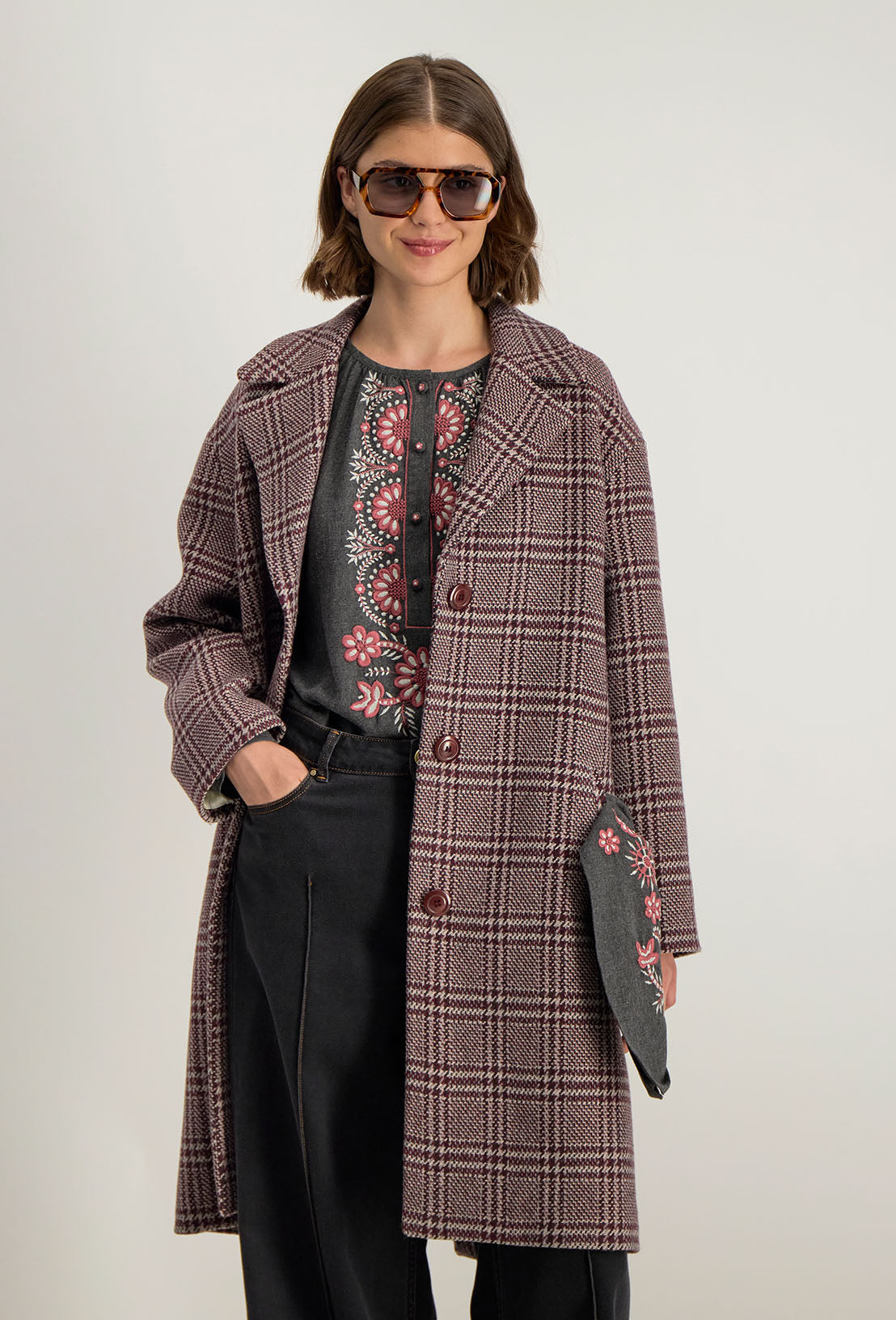 Manteau Genoux Leonce - Framboise