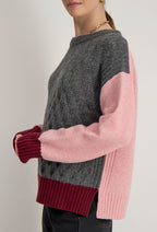 Färgblockströja Irida - Rosa