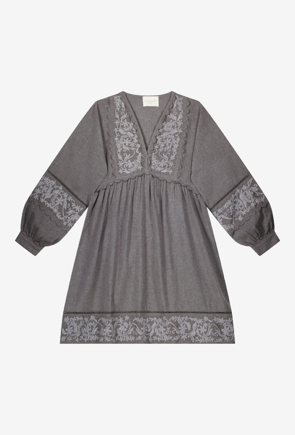 Abito Corto Ml Radia - Grigio