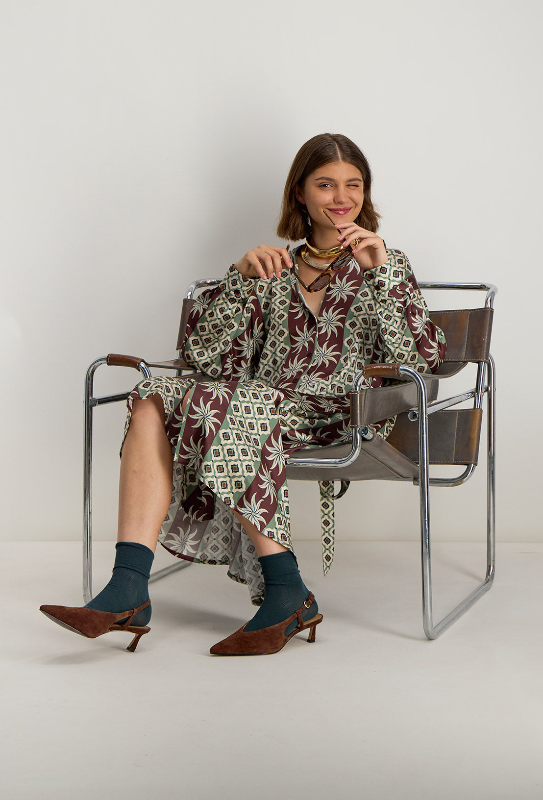 Robe Chemise Longue Nissa - Olive