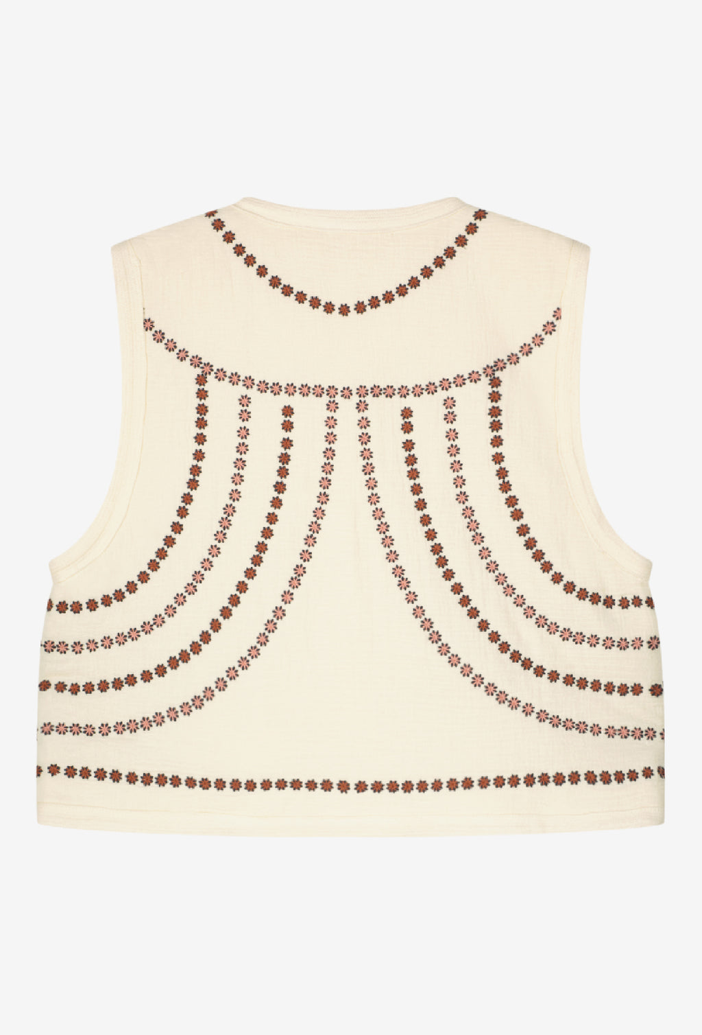 Lois Sleeveless Waistcoat - Chalk