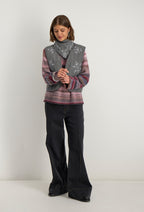 Mouwloos vest Radia - Grijs