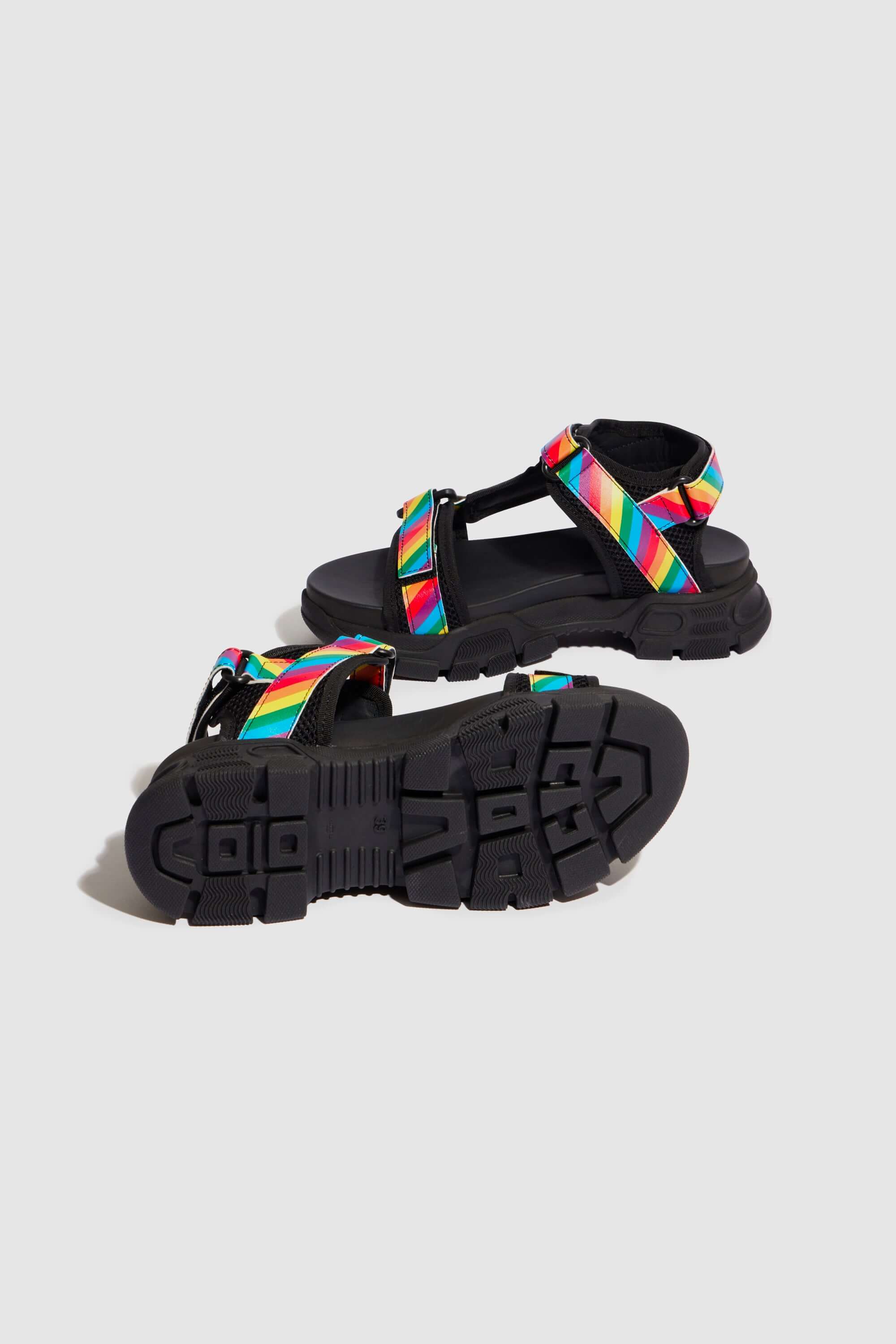 Sandalias Travis En Cuero Rainbow