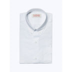 White Cotton Oxford Shirt - White
