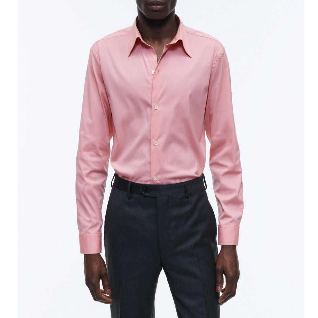 Fursac - Coral Shirt in Mixed Cotton Poplin - Sienna Earth - Men