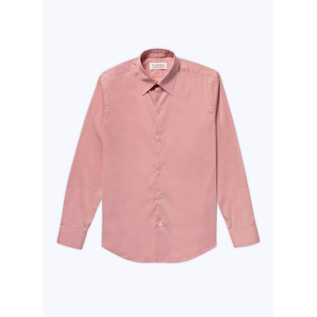 Fursac - Coral Shirt in Mixed Cotton Poplin - Sienna Earth - Men