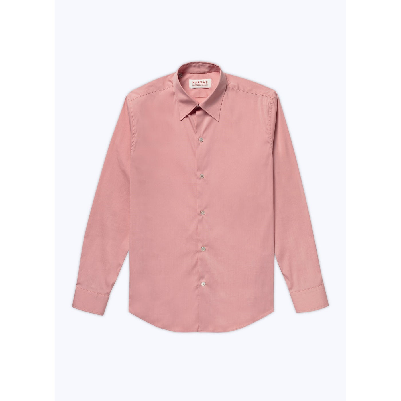 Fursac - Coral Shirt in Mixed Cotton Poplin - Sienna Earth - Men