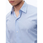 Blue Fine Close Striped Shirt - Indian