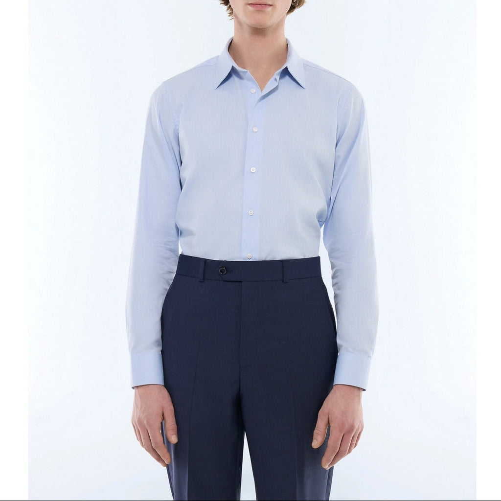 Fursac - Cotton Poplin Shirt - Blue