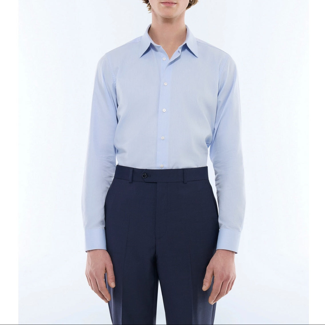 Fursac - Cotton Poplin Shirt - Blue