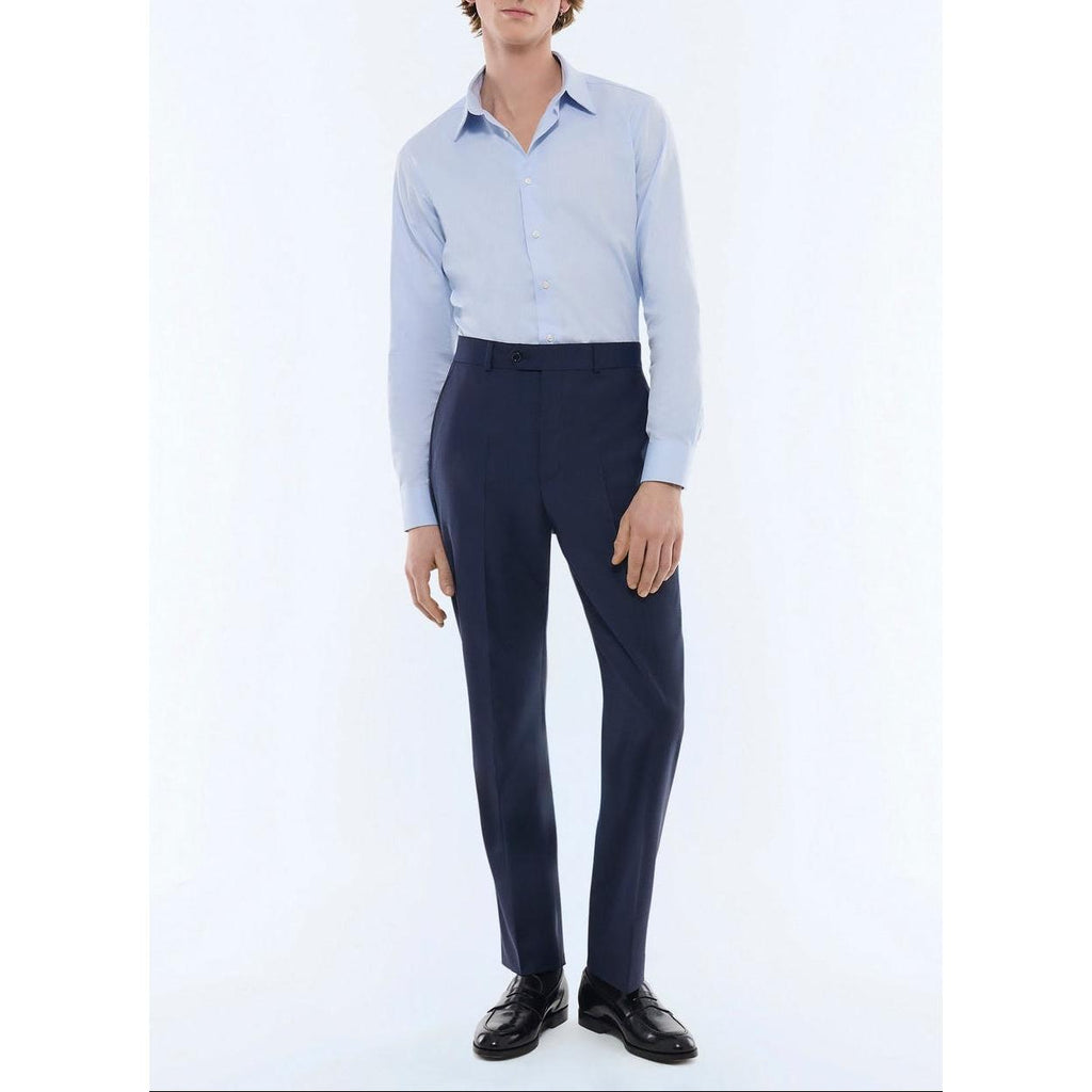 Fursac - Cotton Poplin Shirt - Blue