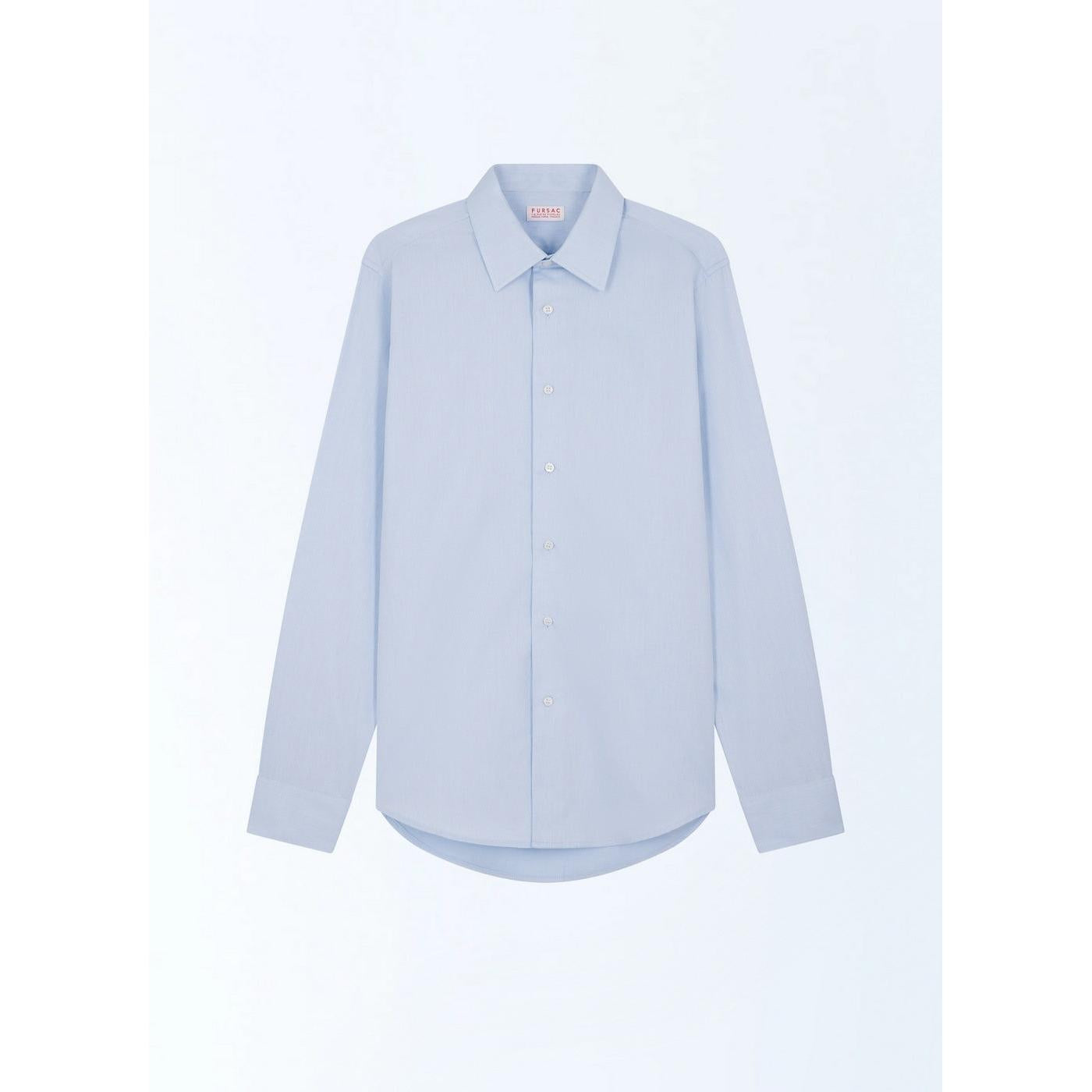 Fursac - Cotton Poplin Shirt - Blue