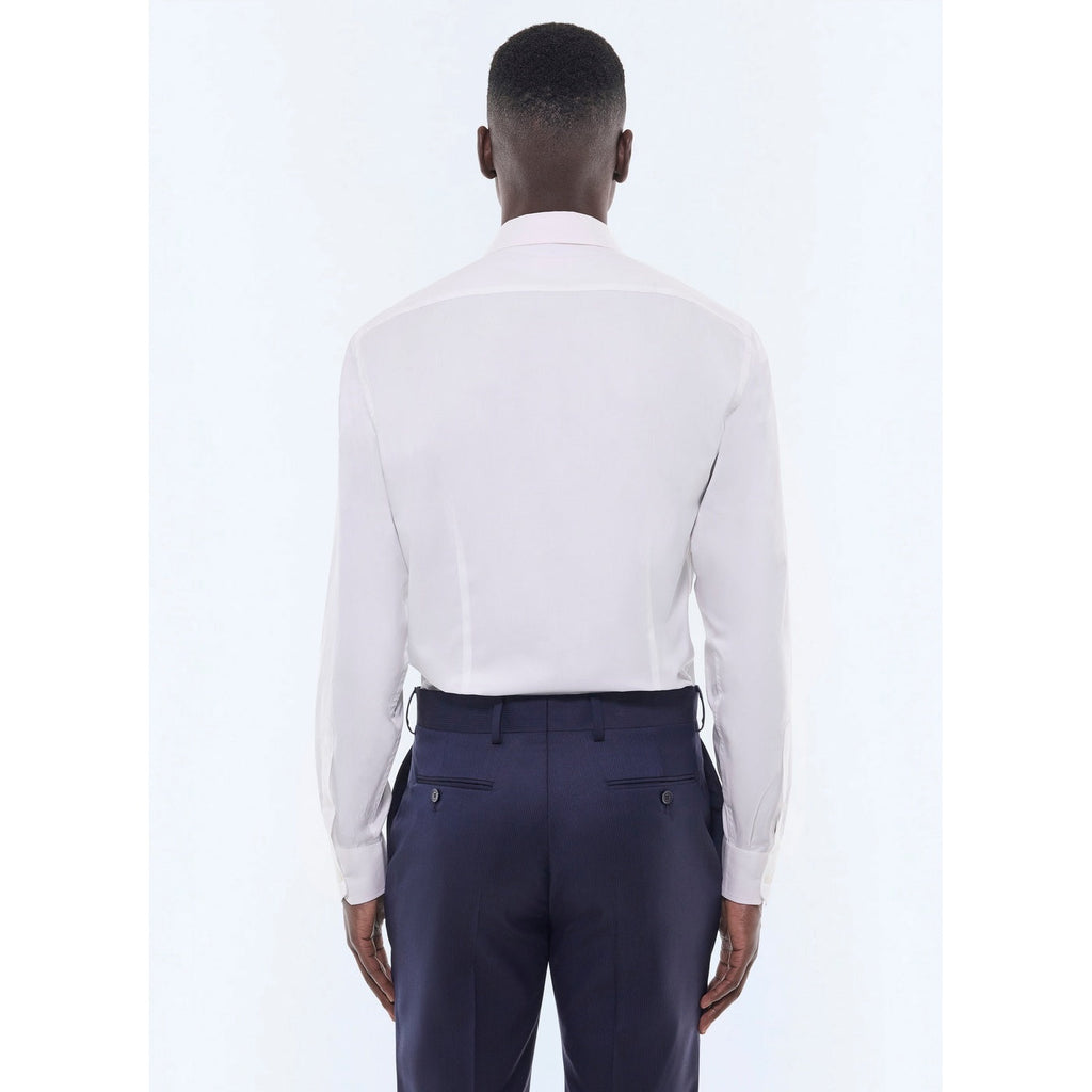 Fursac - Plain Poplin Fitting Shirt - White