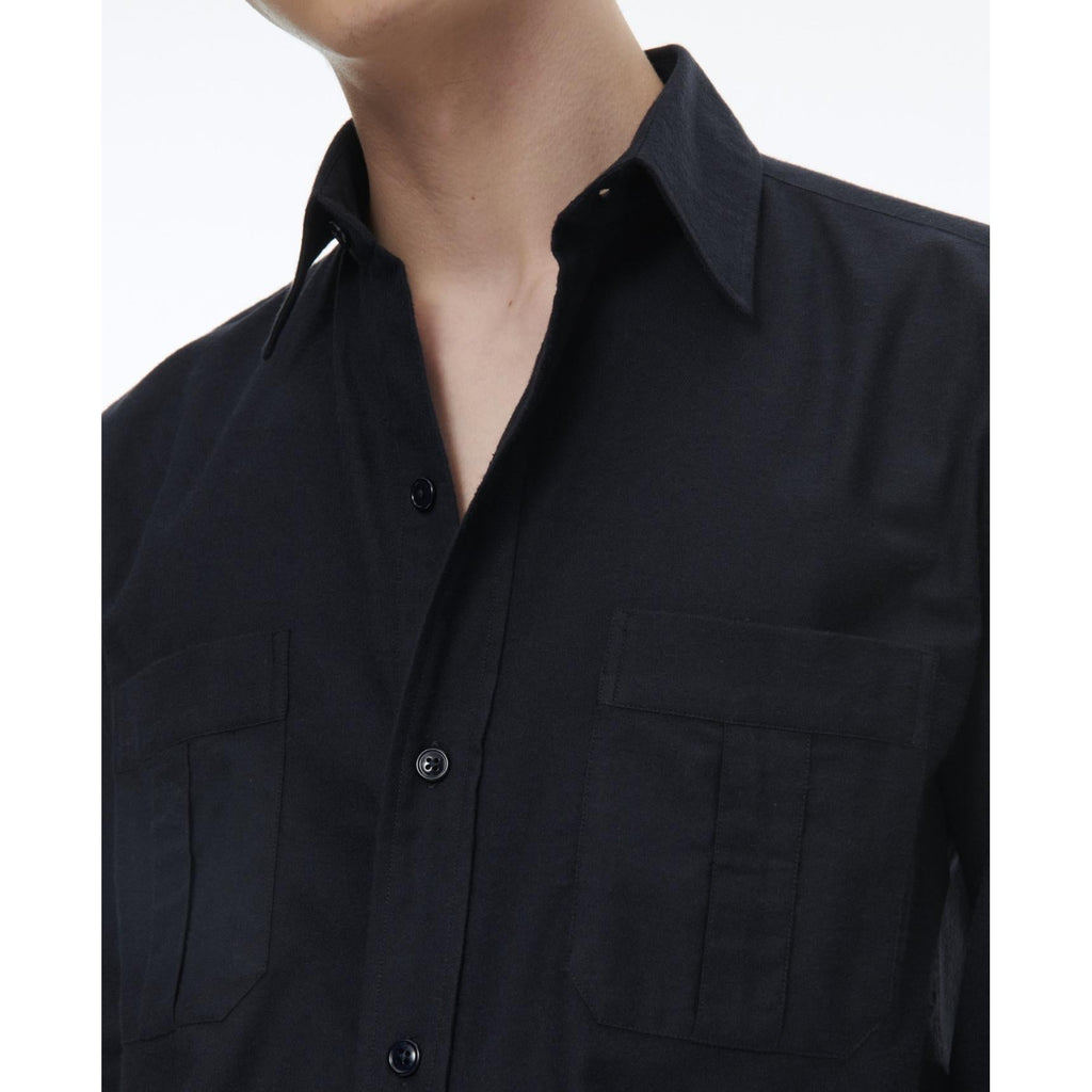 Fursac - Sobrecamisa De Franela De Algodón - Azul Marino