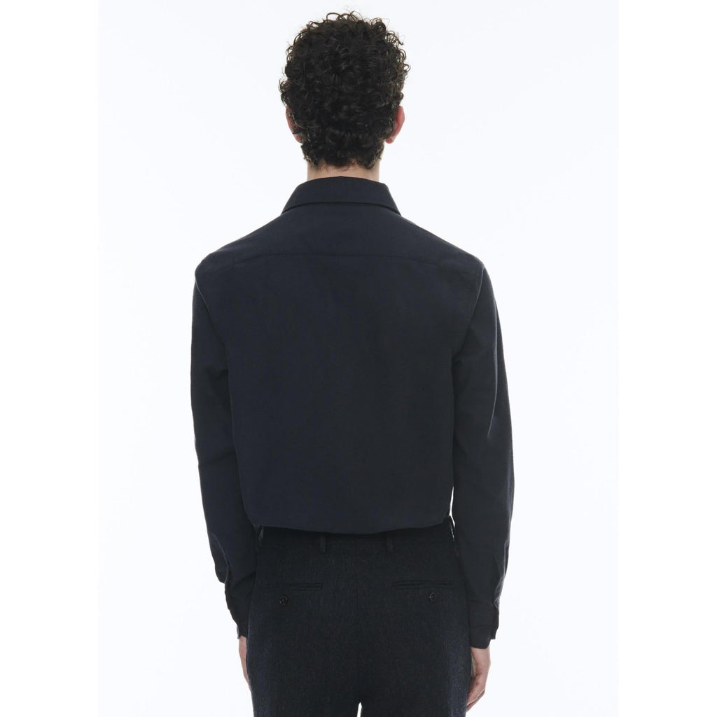 Fursac - Sobrecamisa De Franela De Algodón - Azul Marino
