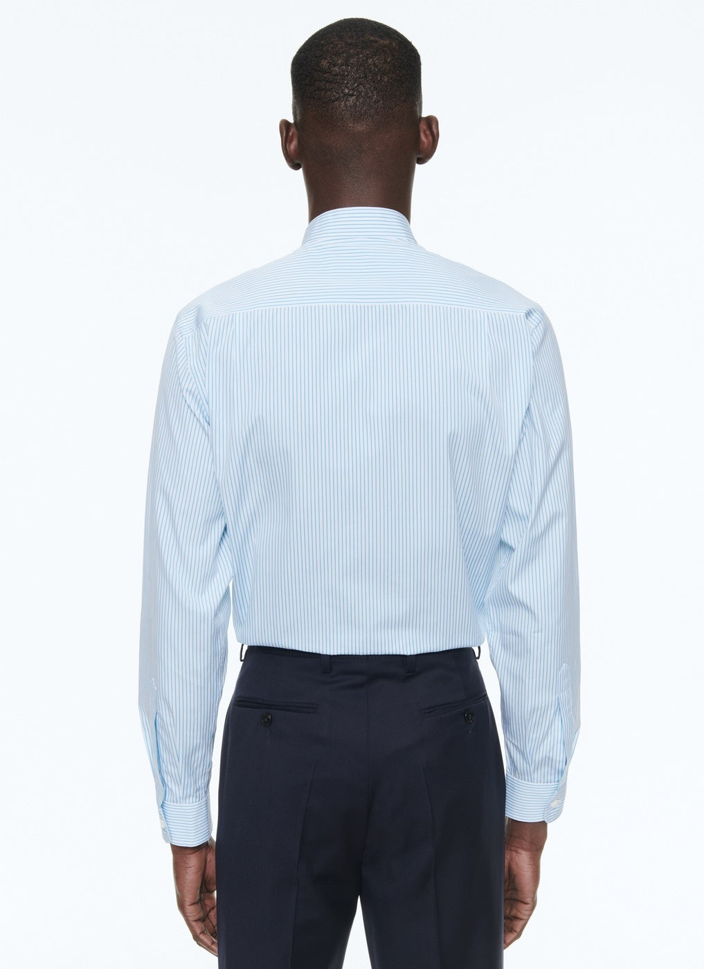 Fursac - Striped Cotton Poplin Shirt - Turquoise - Men