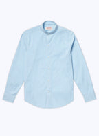Fursac - Striped Cotton Poplin Shirt - Turquoise - Men
